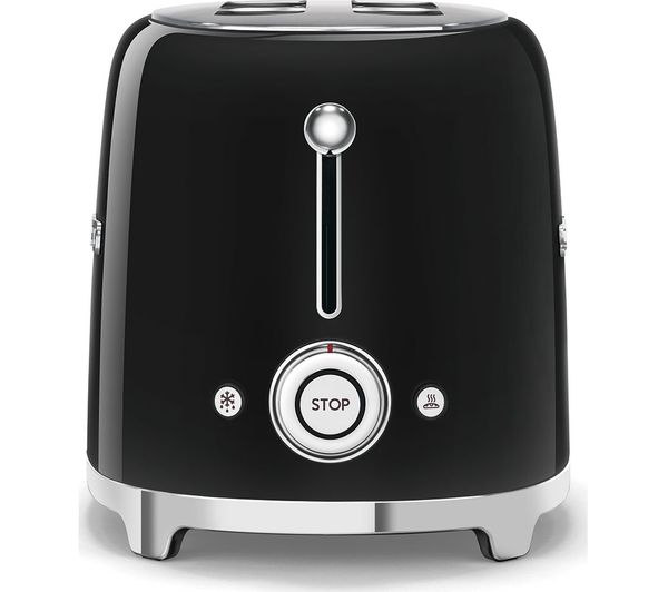 TSF01BLUK SMEG 50's Retro TSF01BLUK 2Slice Toaster Black Currys
