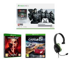MICROSOFT Xbox One S Gears 5 Special Edition with Tekken 7, Project Cars 2 and Gaming Headset Bundle - 1 TB