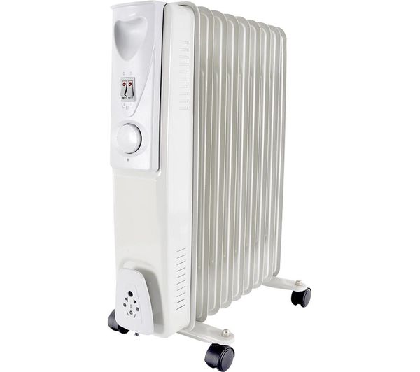 STAY WARM F2602GR Portable Oil-Filled Radiator - Grey - F2602GR ...