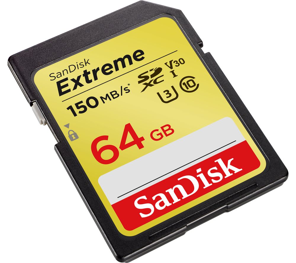 SANDISK Extreme Class 10 SDXC Memory Card - 64 GB