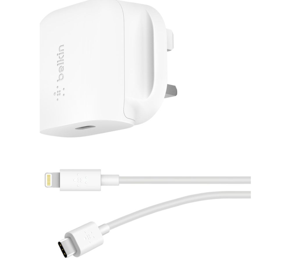 BELKIN WCA003my04WH Lightning Plug Charger - 1.2 m