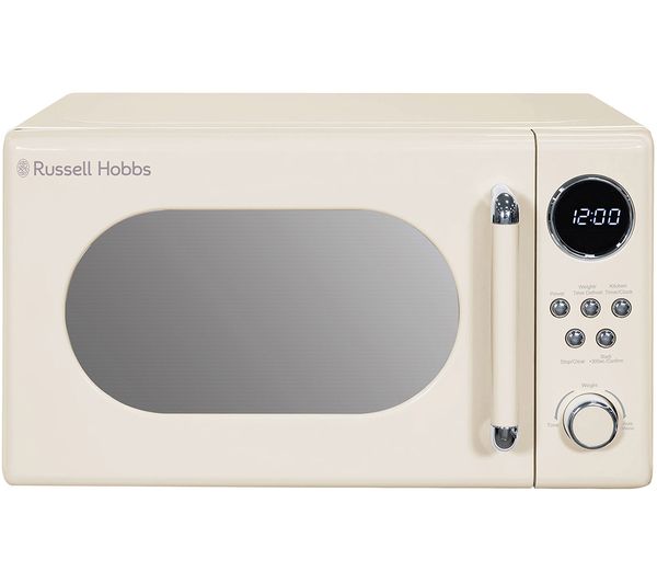 Russell Hobbs Retro Rhm2044c Compact Solo Microwave Cream