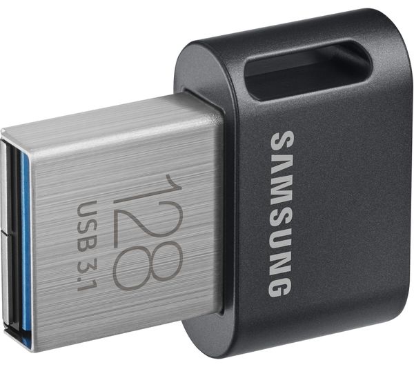 Image of SAMSUNG FIT Plus USB 3.1 Memory Stick - 128 GB, Silver