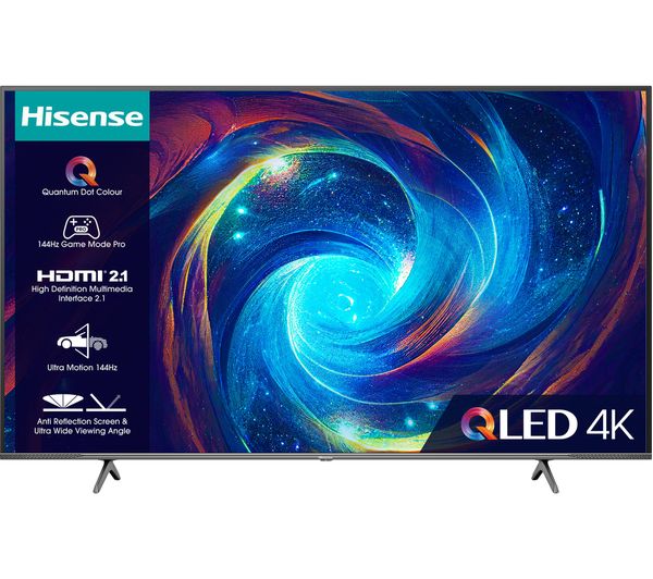Hisense 75e7kqtuk Pro 75 Smart 4k Ultra Hd Hdr Qled Tv With Amazon Alexa
