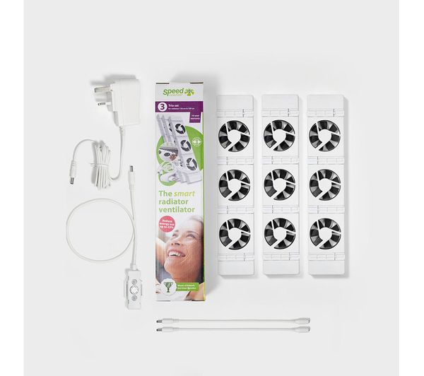SPEEDCOMFORT Trioset Smart Radiator Fan - White