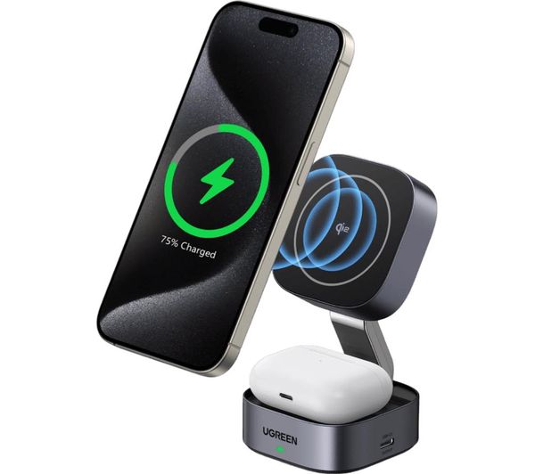 An image of UGREEN MagFlow Qi2 Magnetic 15 W Wireless Charger