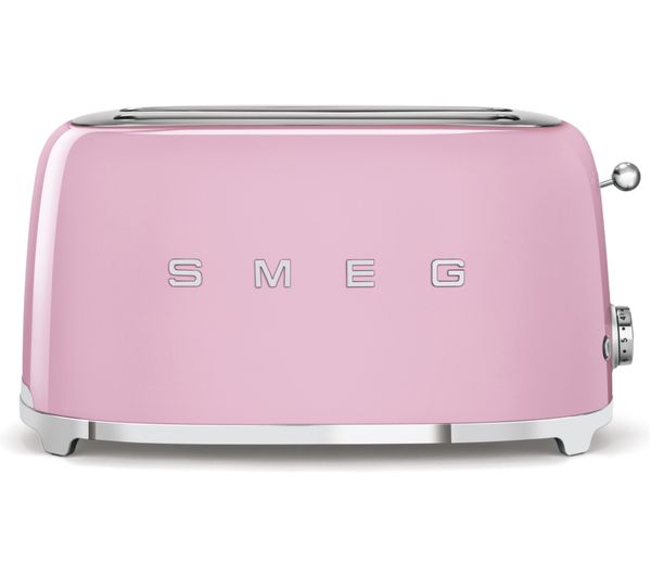 SMEG 50's Retro Style TSF02PKUK 4-Slice Toaster - Pink