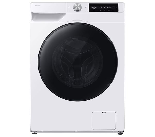 An image of SAMSUNG Series 9 AI Energy WD90HG6U94BEU1 WiFi-enabled 9 kg Washer Dryer - White
