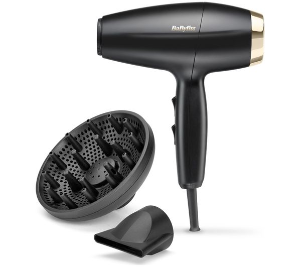 An image of BABYLISS 6150DU Digital Power Dry Hair Dryer - Black & Rose Gold
