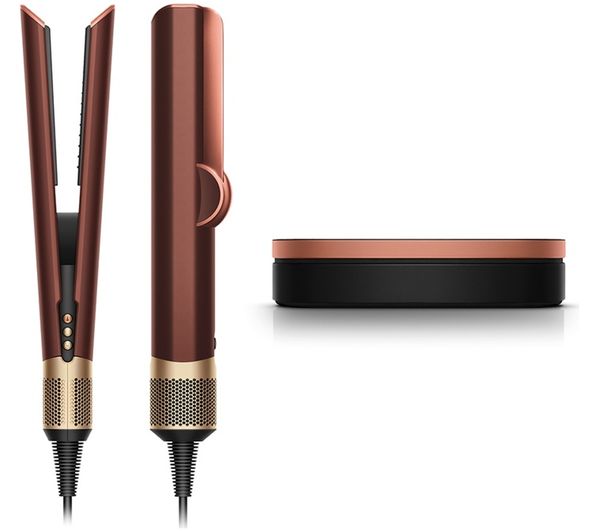 An image of DYSON Airstrait Hair Straightener - Plum & Copper