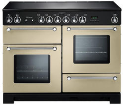 RANGEMASTER Kitchener 110 Electric Ceramic Range Cooker - Cream & Chrome