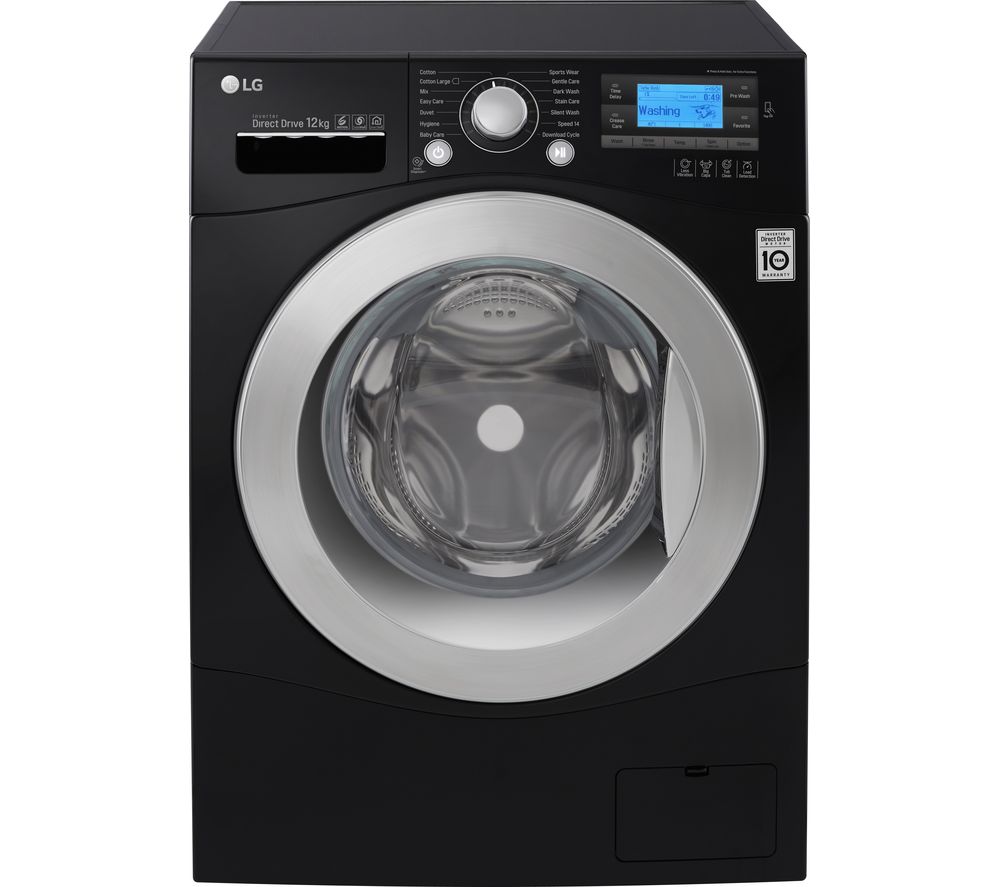 LG FH495BDN8 Smart Washing Machine – Black, Black