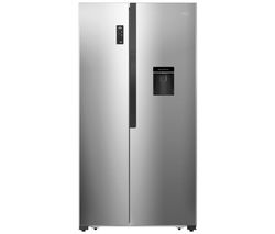 LOGIK LSBSDX17 American-Style Fridge Freezer - Innox