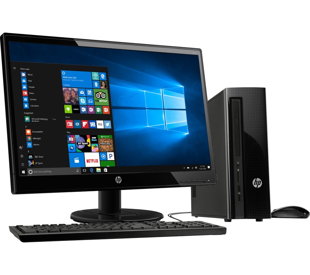 Buy HP 260-a104na Desktop PC & 22KD Full HD 21.5" LED ...