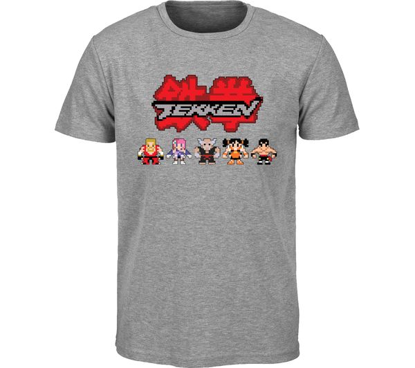 TEKKEN Retro T-Shirt - XL, Grey, Grey