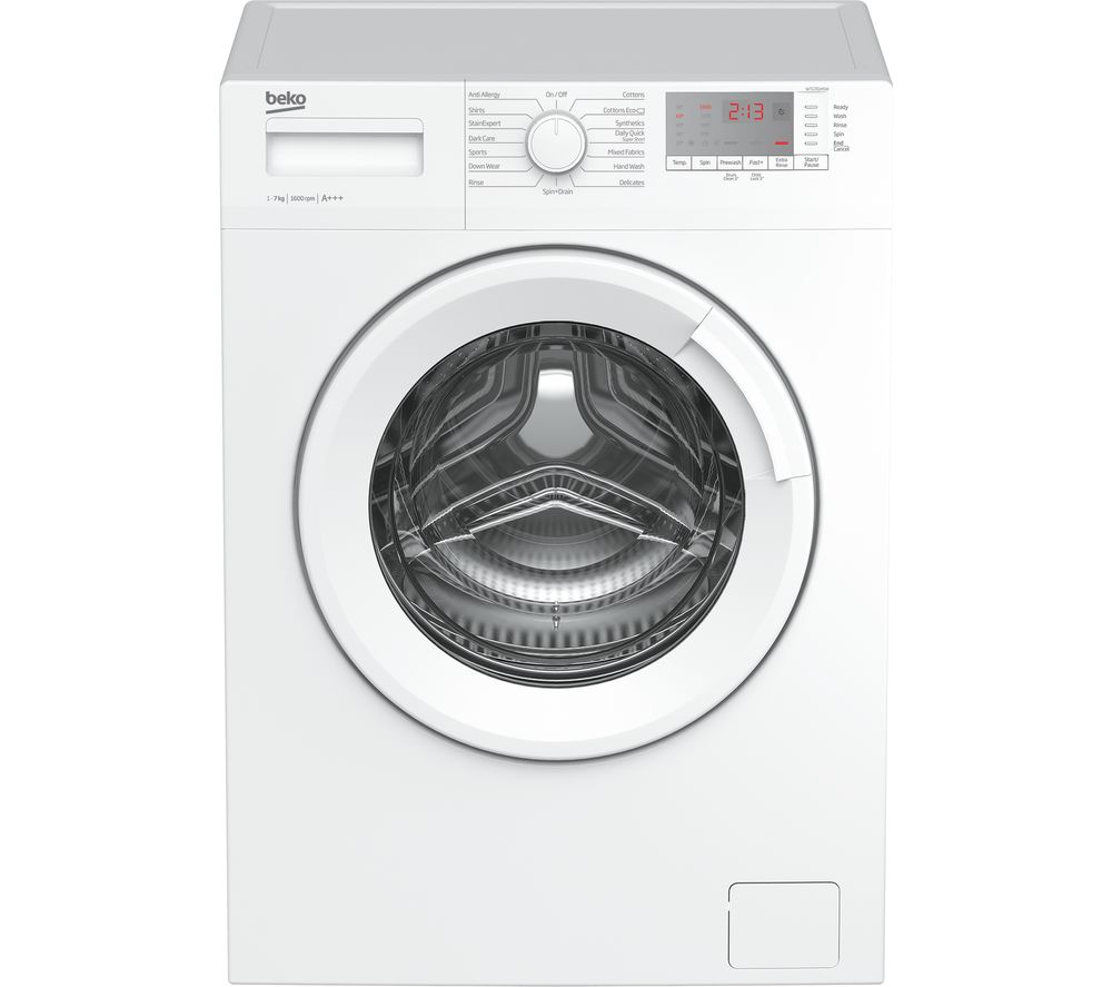 BEKO WTG761M1W 7 kg 1600 Spin Washing Machine – White, White