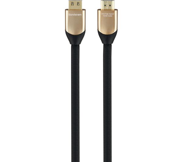 SANDSTROM Gold Series S15HDM418 Ultra High Speed HDMI Cable with Ethernet - 1.5 m, Gold