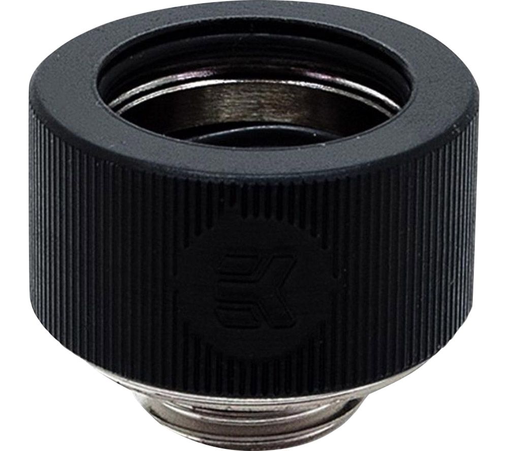 EK COOLING EK-HDC Hard Tube Fitting - 16 mm, Black, Black