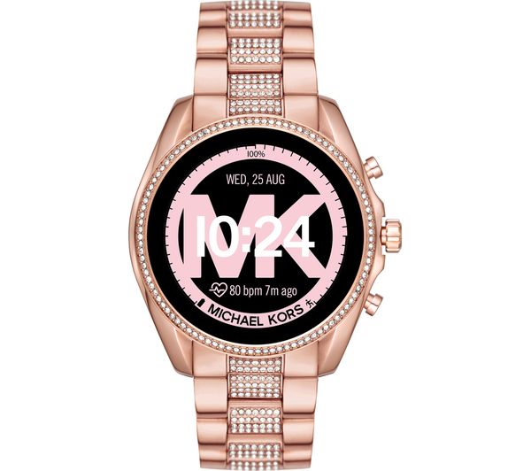 4013496535372 MICHAEL KORS Access Bradshaw 2 MKT5089 Smartwatch 44 mm Pave Rose Gold Currys Business