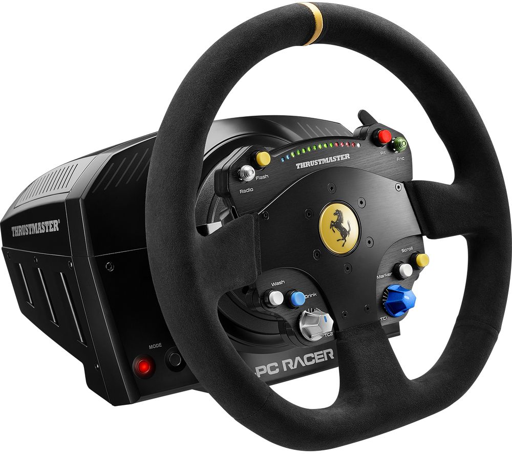 THRUSTMASTER TS-PC Racer Ferrari 488 Challenge Edition Racing Wheel - Black