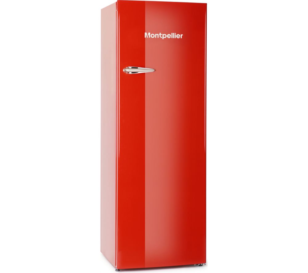 MONTPELLIER MAB341C Tall Fridge - Red, Red