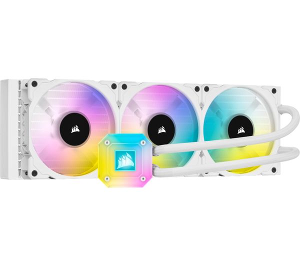 Image of CORSAIR iCUE H150i XT Liquid 360 mm CPU Cooler - RGB LED, White