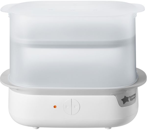 An image of TOMMEE TIPPEE 423221 Super-steam Advanced Electric Bottle Steriliser - White