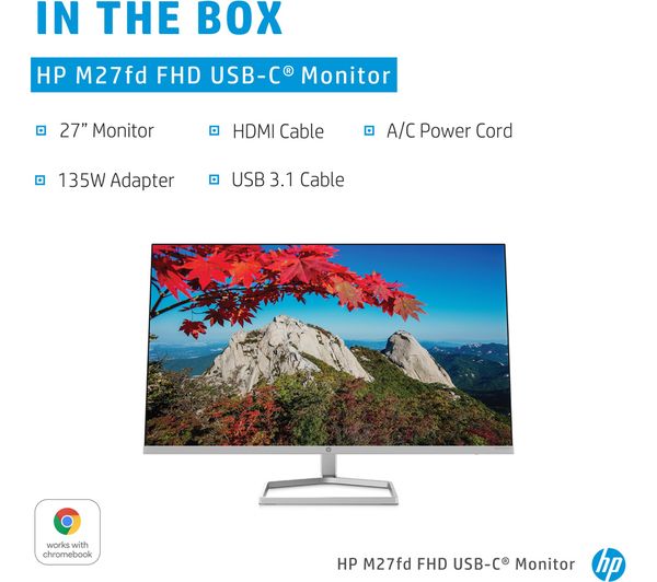HP M27fd 27インチ USB-Cモニター HP M27fd Full HD 27
