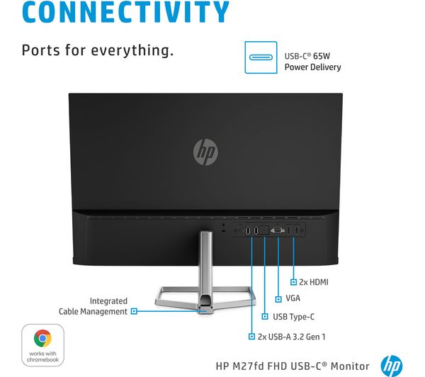 HP M27fd 27インチ USB-Cモニター HP M27fd USB-C ディスプレイ 製品詳細 - モニター | 日本HP