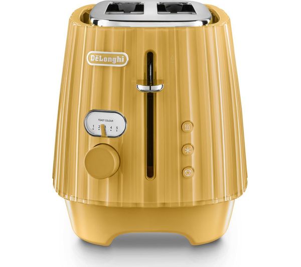 0230020031 DELONGHI Ballerina CTD2003.Y 2Slice Toaster Yellow