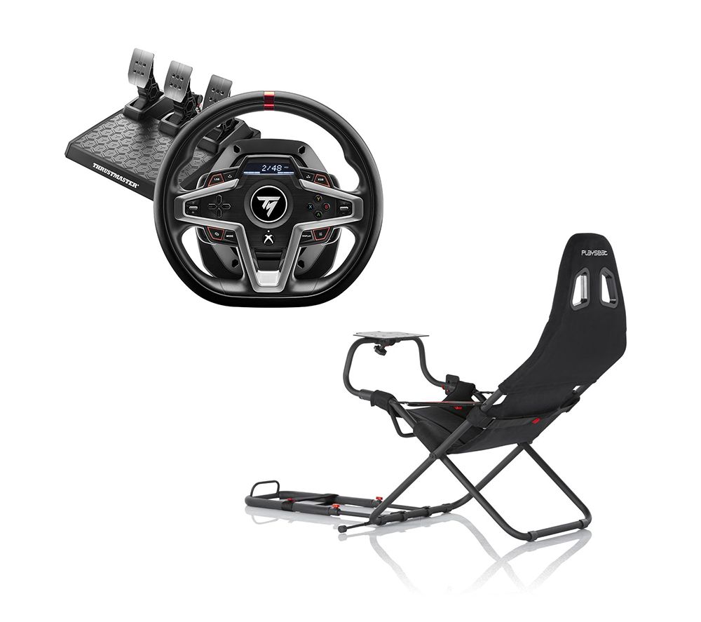 T248 Racing Wheel, Pedals for Xbox Series X/S & Playseat Challenge Gaming Chair Bundle