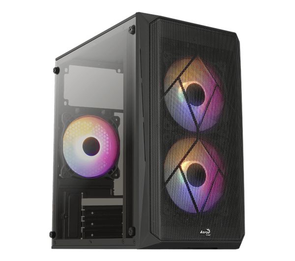 Aerocool Cs 107 A Bk V2 Micro Atx Mini Tower Pc Case Black