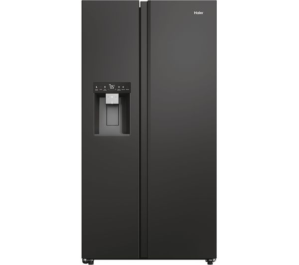 Image of HAIER HSW59F18EIPT American-Style Smart Fridge Freezer - Slate Black
