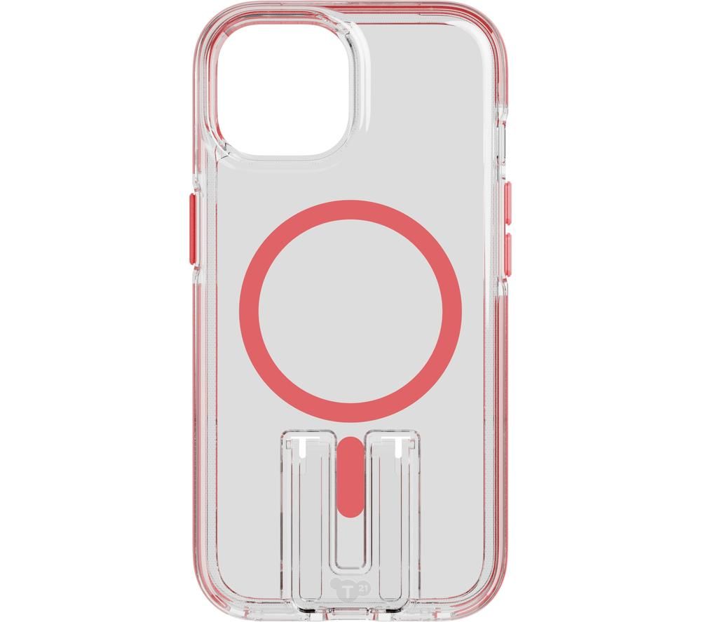 Evo Crystal Kick iPhone 14 Case with MagSafe - Clear & Coral