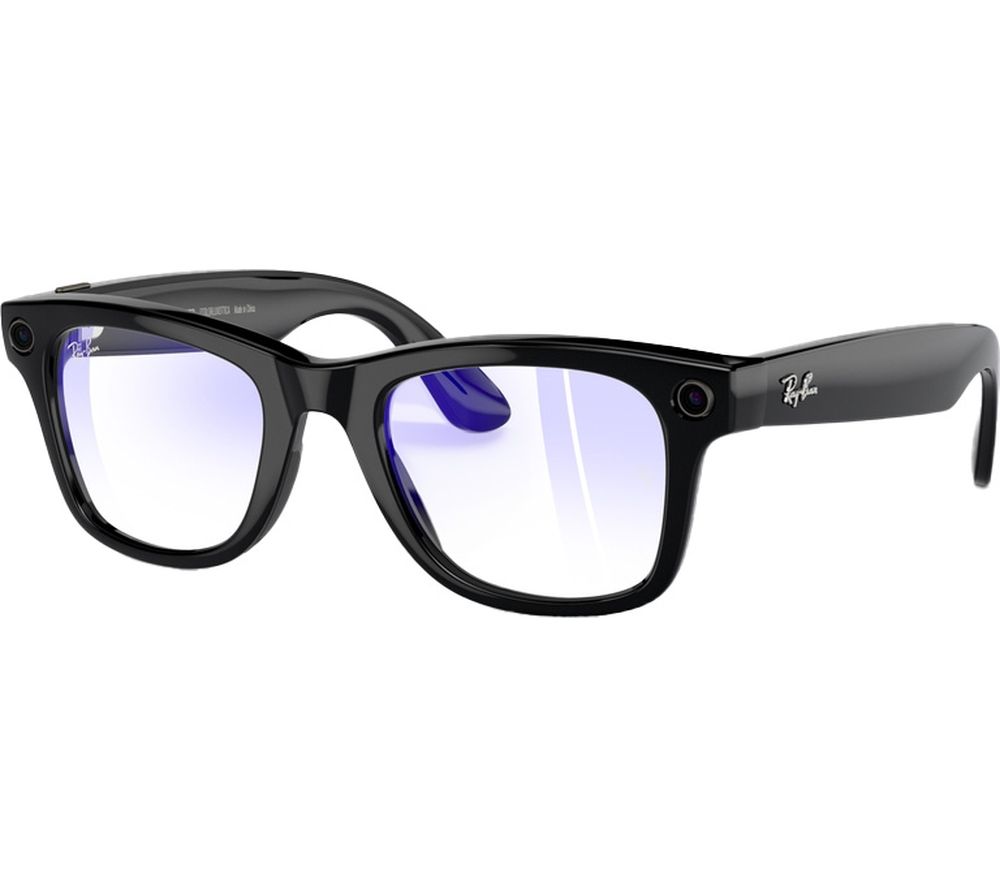 Meta Wayfarer Glasses - Shiny Black, Clear