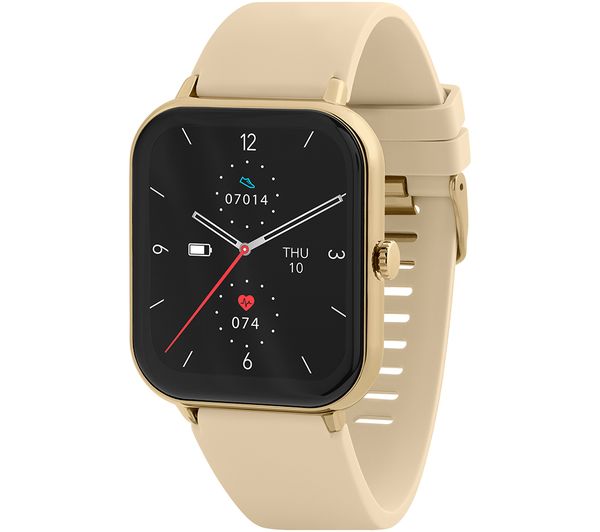 Image of REFLEX ACTIVE Series 23 Smart Watch - Pale Gold & Cream, Silicone Strap