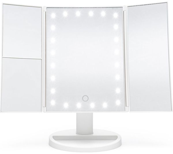 Rio 24 Led Touch Dimmable 3 Way Make Up Mirror White