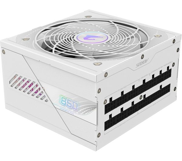 An image of GIGABYTE AORUS ELITE ICE PG5 Fully Modular ATX PSU - 850 W, White