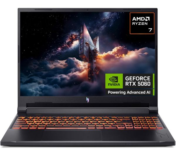 ACER Nitro V 16 AI 16" Gaming Laptop - AMD Ryzen 7, RTX 5060, 512 GB SSD