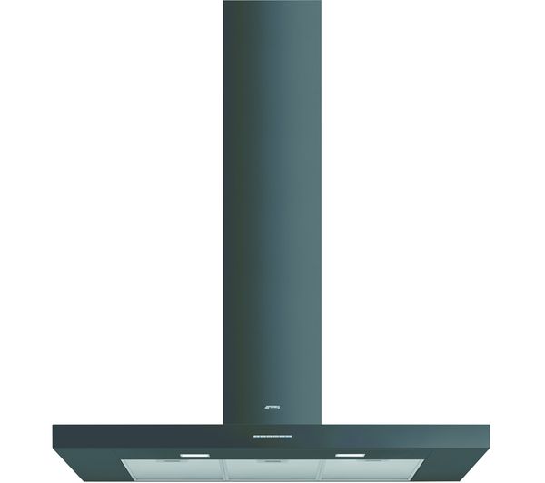 An image of SMEG KBT110BL Chimney Cooker Hood - Black