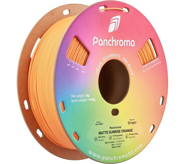 An image of POLYMAKER Panchroma 3D Printing Filament - Sunrise Orange