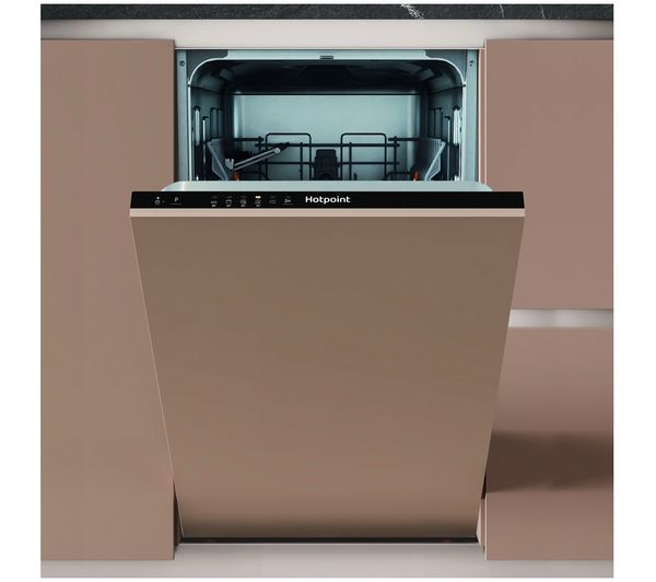 An image of HOTPOINT HP2ID10CS80UK Integrated Slimline Dishwasher - Black