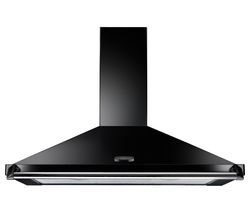 RANGEMASTER Classic CLAHDC90BC Chimney Cooker Hood - Black & Chrome