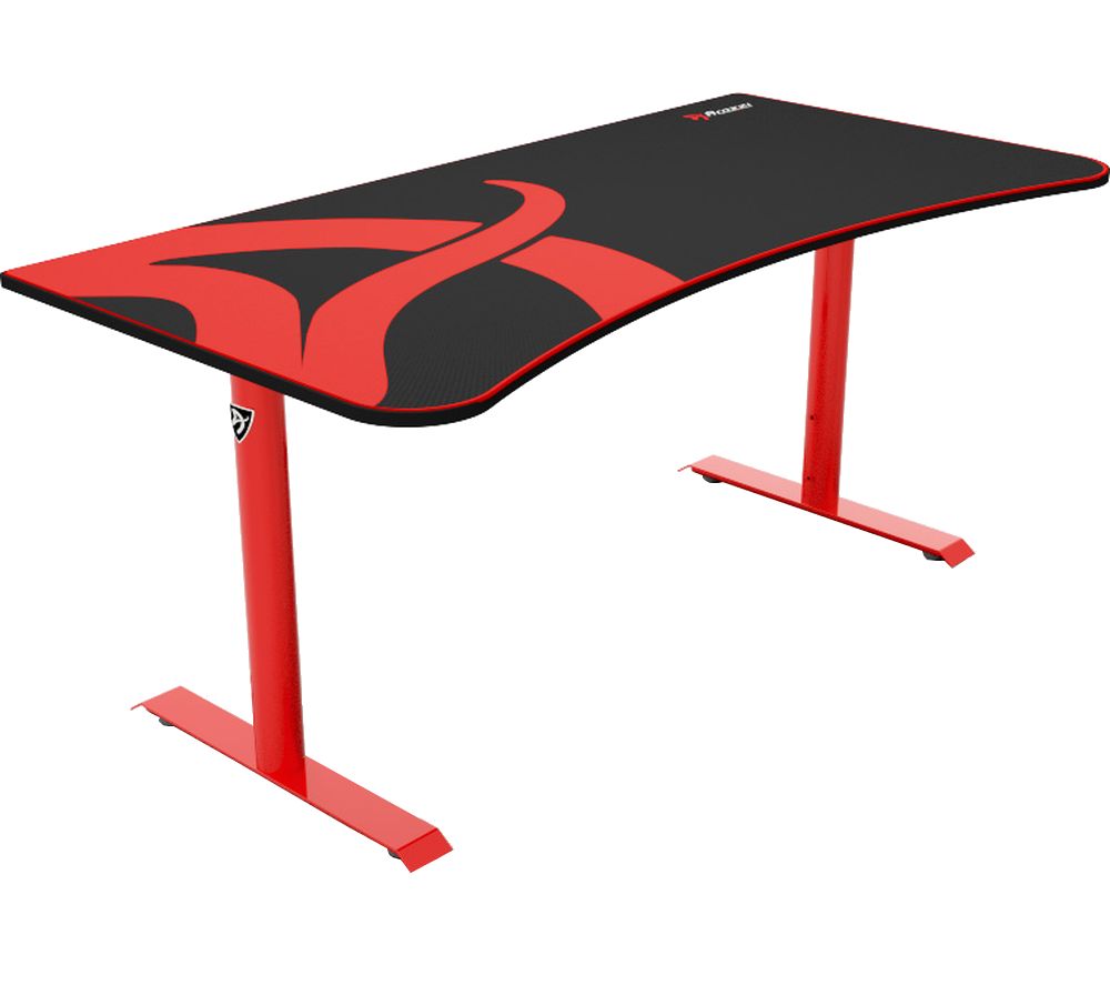 Buy AROZZI Arena Gaming Desk Red & Black Free Delivery Currys