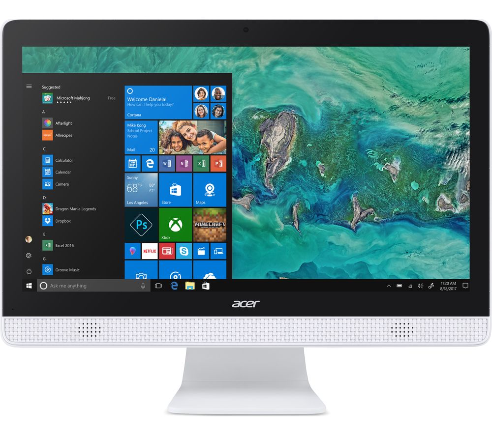 ACER C20-820 19.5″ Intel® Celeron All-in-One PC – 1 TB HDD, White, White