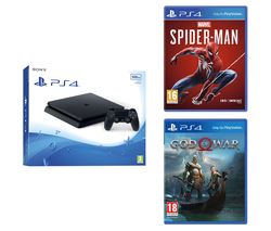 SONY PlayStation 4, Marvel's Spider-Man & God Of War Bundle - 500 GB