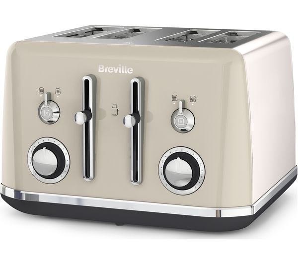 Image of BREVILLE Mostra VTT930 4-Slice Toaster - Cream