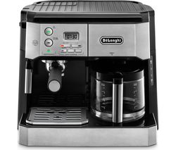 DELONGHI Combi BCO431.S Filter Coffee Machine - Silver & Black