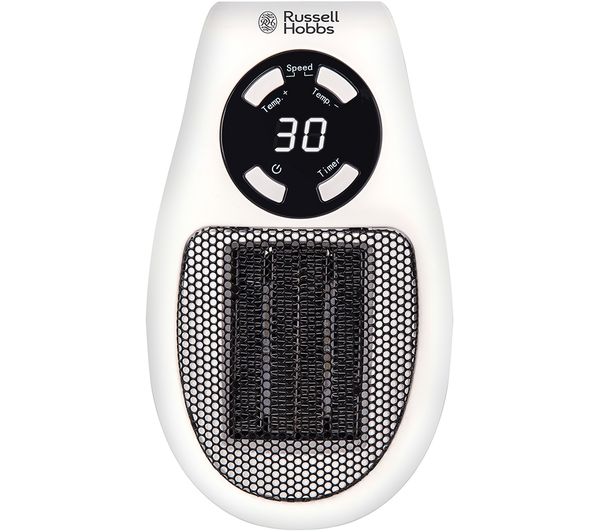 Russell Hobbs Rhph2001 Ceramic Plug Heater Black White