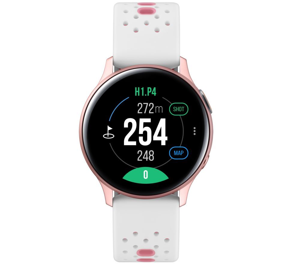 SAMSUNG Galaxy Watch Active2 Golf Edition - Pink Gold, Aluminium, 40 mm, Pink